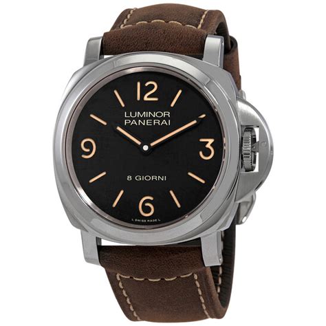 Panerai Luminor 8 Giorni Hand Wind Black Dial Men's 44 mm .